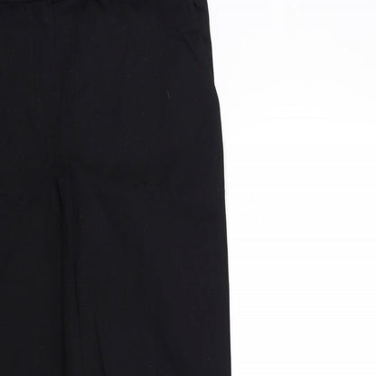 Womens UK Size 10 Marks and Spencer Regular Fit  Black Trousers