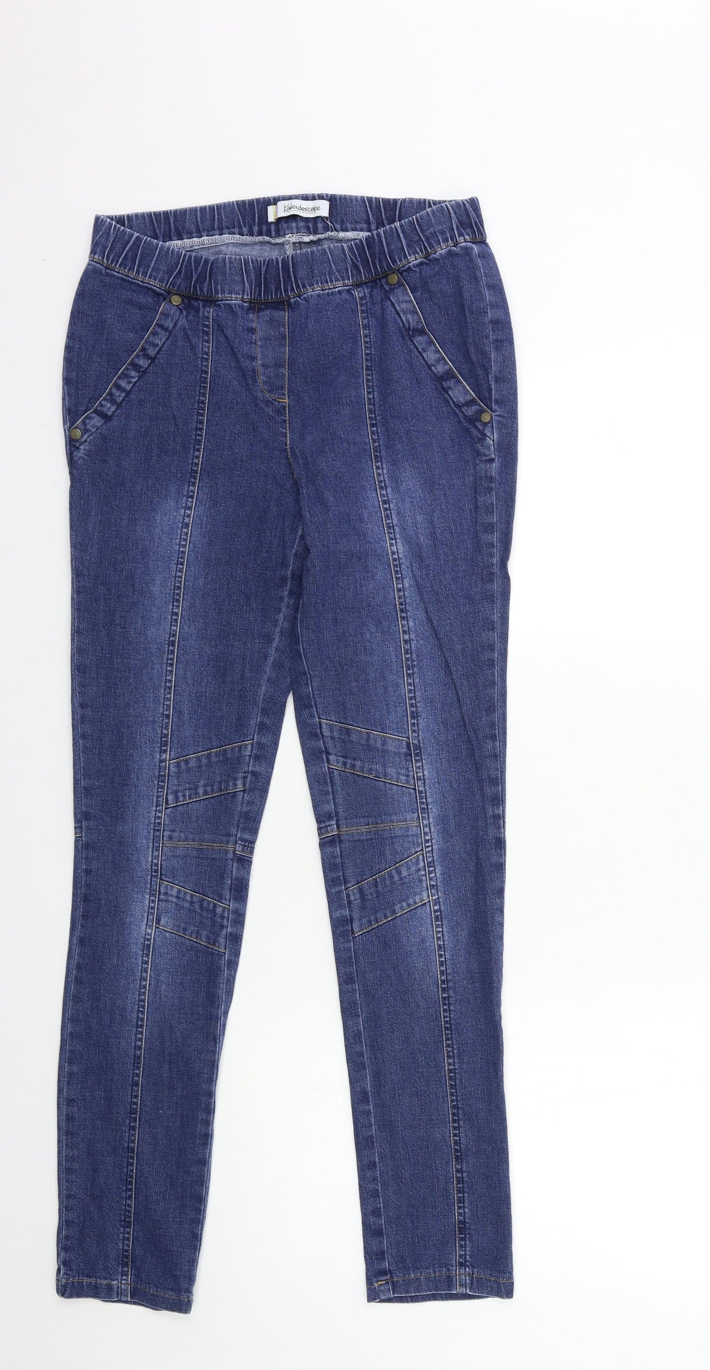 Kaleidoscope Womens Blue  Denim Skinny Jeans Size 10 L29 in