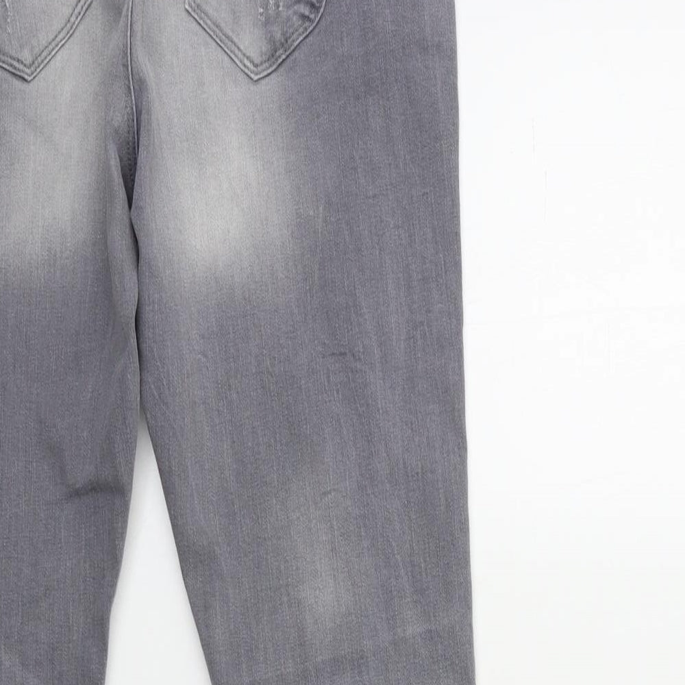 Denim & Co. Womens Green  Denim Skinny Jeans Size 12 L30 in