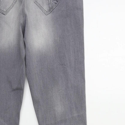 Denim & Co. Womens Green  Denim Skinny Jeans Size 12 L30 in