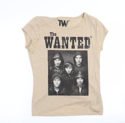 Asda George Womens Beige   Basic T-Shirt Size 10