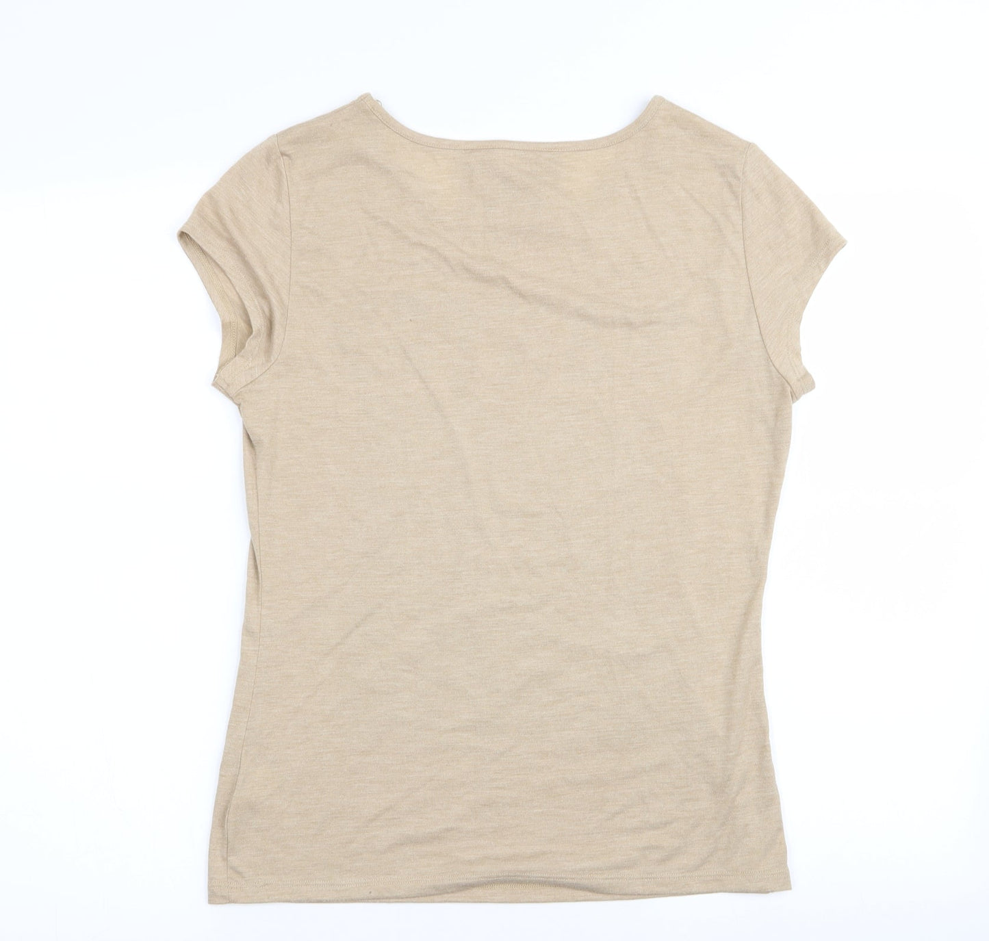 Asda George Womens Beige   Basic T-Shirt Size 10