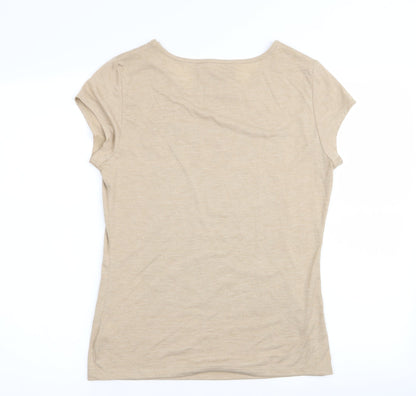 Asda George Womens Beige   Basic T-Shirt Size 10