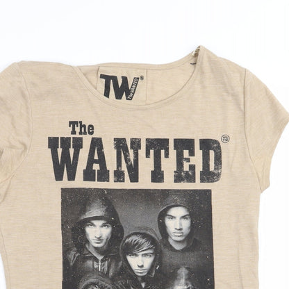 Asda George Womens Beige   Basic T-Shirt Size 10