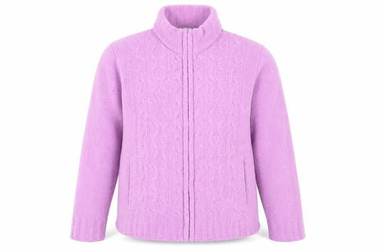 Womens UK Size L reflect Pink Full Zip Jumper