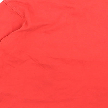 Asda George Boys Red   Basic T-Shirt Size 5-6 Years  - Children in Need