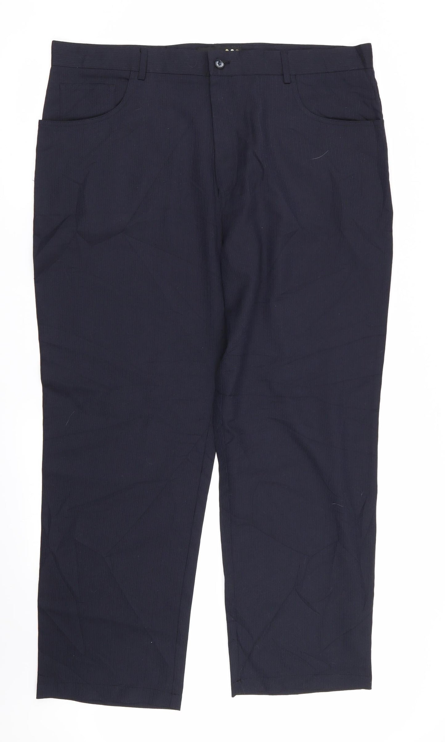 paul berman Mens Blue Striped  Trousers  Size 40 L30 in