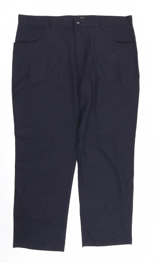 paul berman Mens Blue Striped  Trousers  Size 40 L30 in