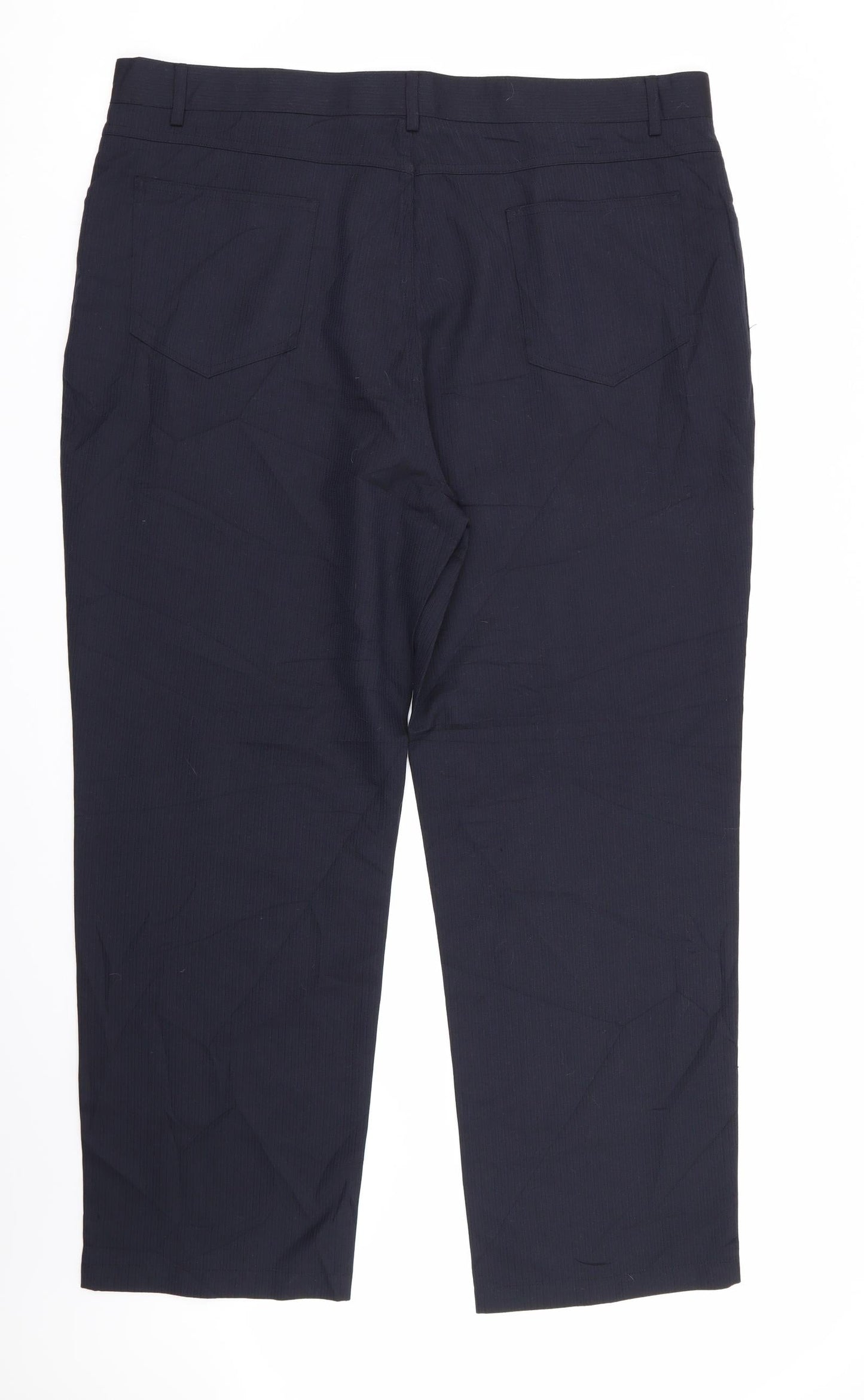 paul berman Mens Blue Striped  Trousers  Size 40 L30 in