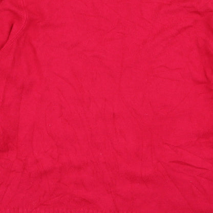 Womens UK Size 12 Preworn Pink Pullover Jumper