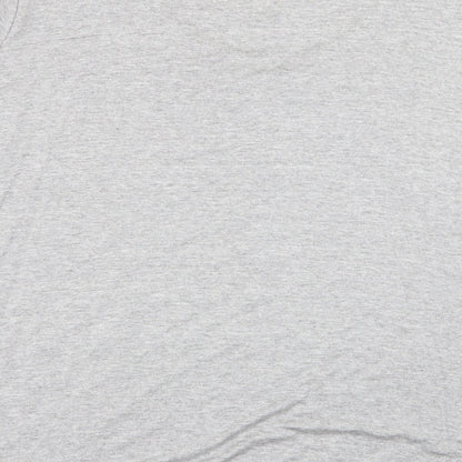 Womens UK Size L ELVI Grey Basic T-Shirt