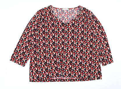 Womens UK Size L ELVI Multicoloured Basic Blouse