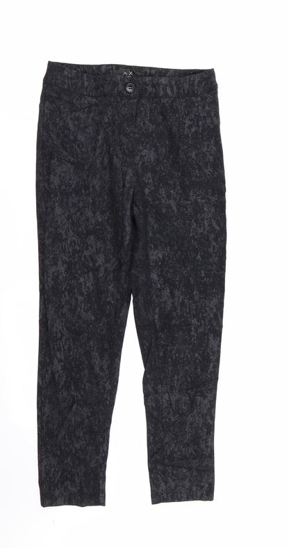 AX Paris Womens Black   Trousers  Size 8 L24 in
