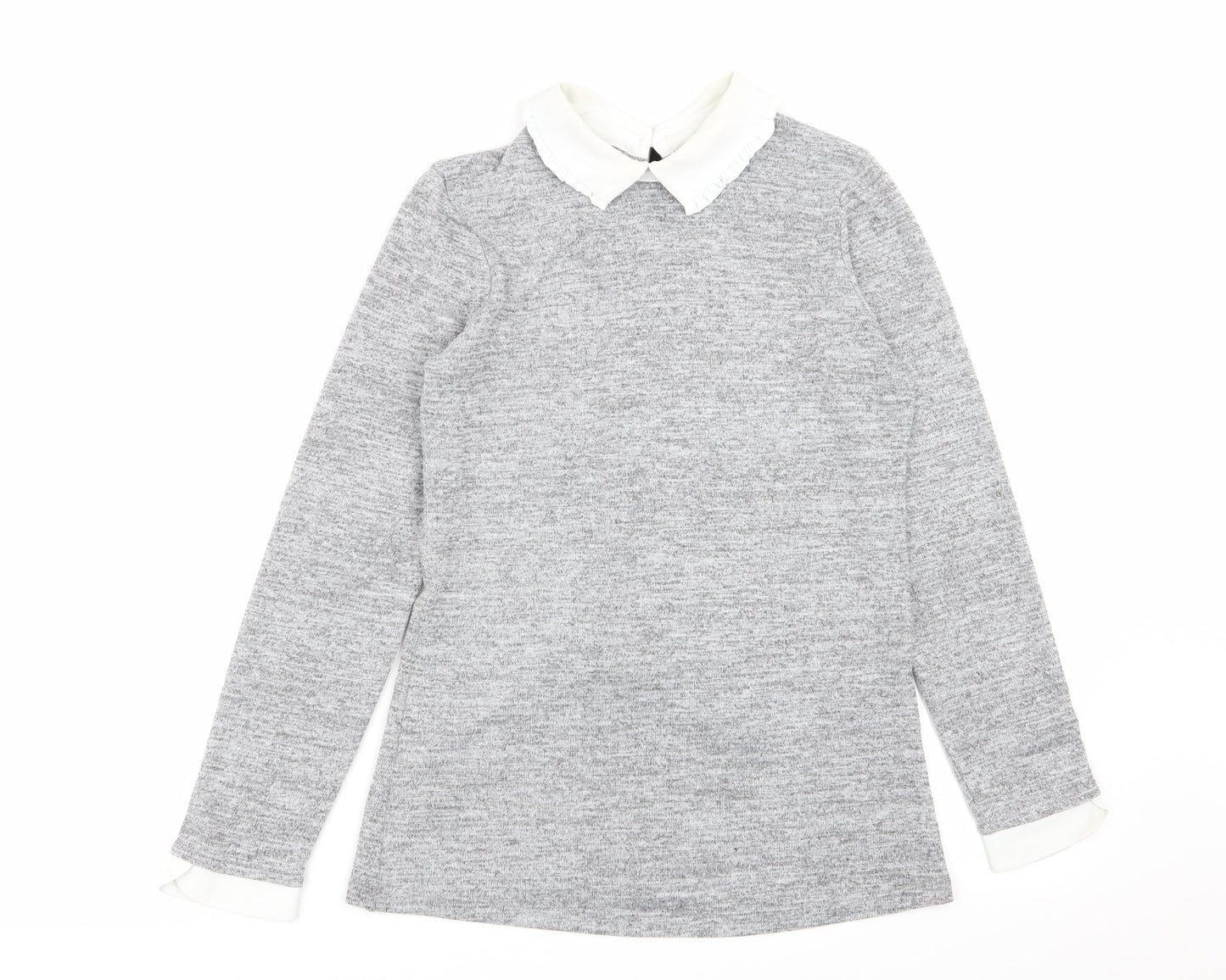 Womens UK Size 8 Dorothy Perkins Grey Basic T-Shirt