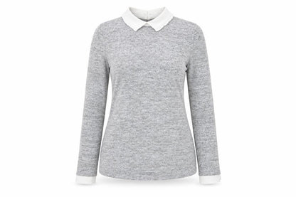 Womens UK Size 8 Dorothy Perkins Grey Basic T-Shirt