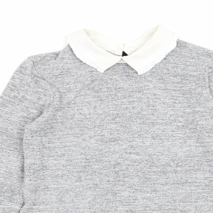Womens UK Size 8 Dorothy Perkins Grey Basic T-Shirt