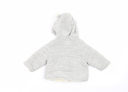 Gap Boys Grey   Overcoat Coat Size 3-6 Months
