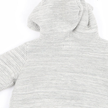 Gap Boys Grey   Overcoat Coat Size 3-6 Months