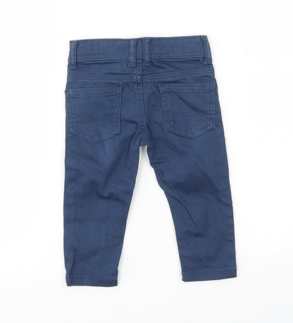 DENIM&CO Girls Blue   Capri Jeans Size 9-12 Months