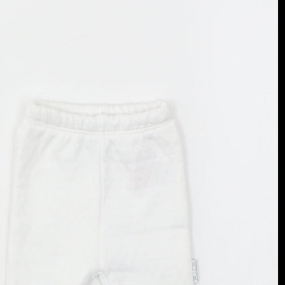 WATCH ME GROW  Girls White   Track Pants Leggings Size Newborn