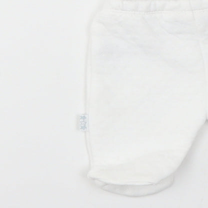 WATCH ME GROW  Girls White   Track Pants Leggings Size Newborn