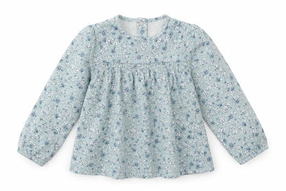 TU Girls Blue Floral  Fit & Flare  Size 12-18 Months