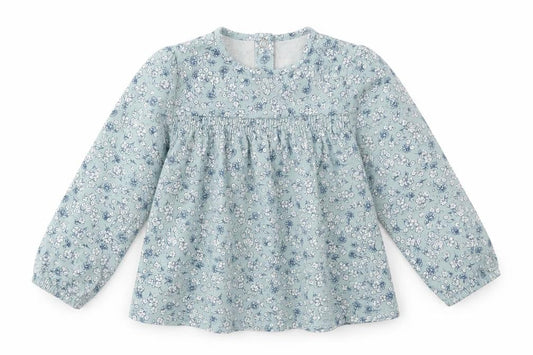 TU Girls Blue Floral  Fit & Flare  Size 12-18 Months