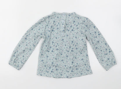 TU Girls Blue Floral  Fit & Flare  Size 12-18 Months