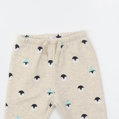 Gap Girls Beige Animal Print  Capri Trousers Size 3-6 Months