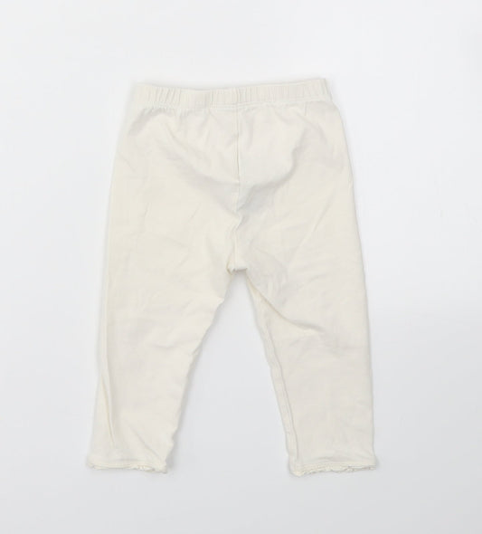 Gap Baby Ivory   Capri Leggings Size 12-18 Months