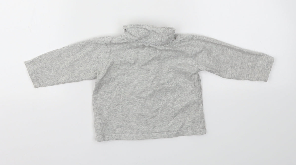 M&S Boys Grey   Basic T-Shirt Size 6-9 Months