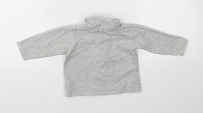M&S Boys Grey   Basic T-Shirt Size 6-9 Months