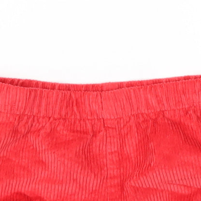 M&S Girls Red   Capri Trousers Size 18-24 Months