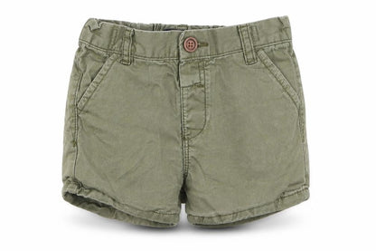 Front view of Next girls’ green capri trousers, size 9-12, months