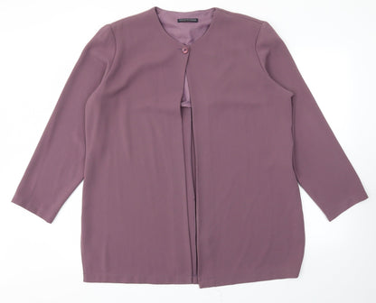 Your 6th Sense Womens Purple   Jacket Blazer Size 18