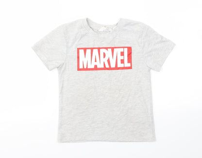 H&M Girls Grey   Basic T-Shirt Size 5-6 Years