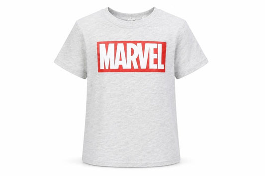 Front view of H&M girls’ grey basic t-shirt, size 5-6, years