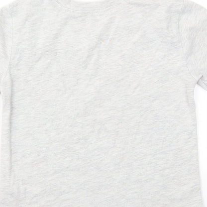 H&M Girls Grey   Basic T-Shirt Size 5-6 Years