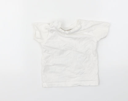 Matalan Girls White   Basic T-Shirt Size 3-6 Months