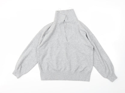 Womens UK Size M M&S Grey Pullover Jumper