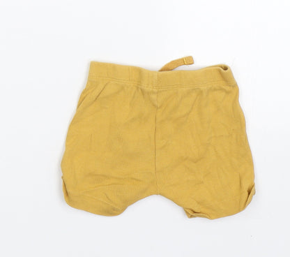 TU Baby Yellow   Cropped Trousers Size 6-9 Months  - Shorts