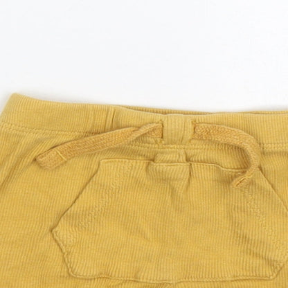 TU Baby Yellow   Cropped Trousers Size 6-9 Months  - Shorts