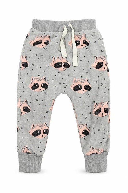 Next Girls Green Polka Dot  Cami Pyjama Pants Size 2-3 Years  - Raccoons