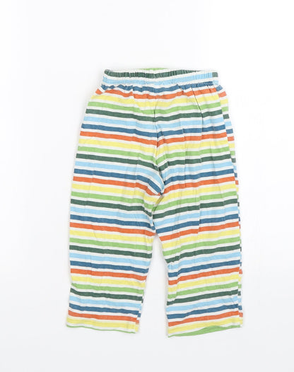 George Boys Multicoloured Striped   Pyjama Pants Size 2-3 Years