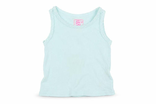 F&F Girls Blue   Capri Pyjama Top Size 18-24 Months