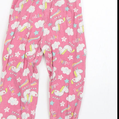 M&Co Girls Pink   Cami Pyjama Pants Size 2-3 Years  - Peppa pig