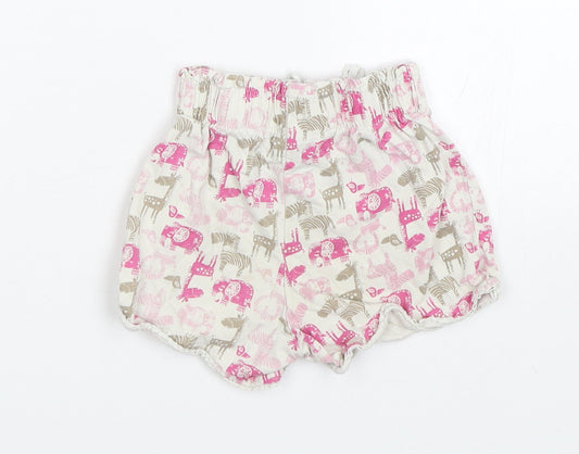 TU Girls White Animal Print  Capri Sleep Shorts Size 2-3 Years  - Animals