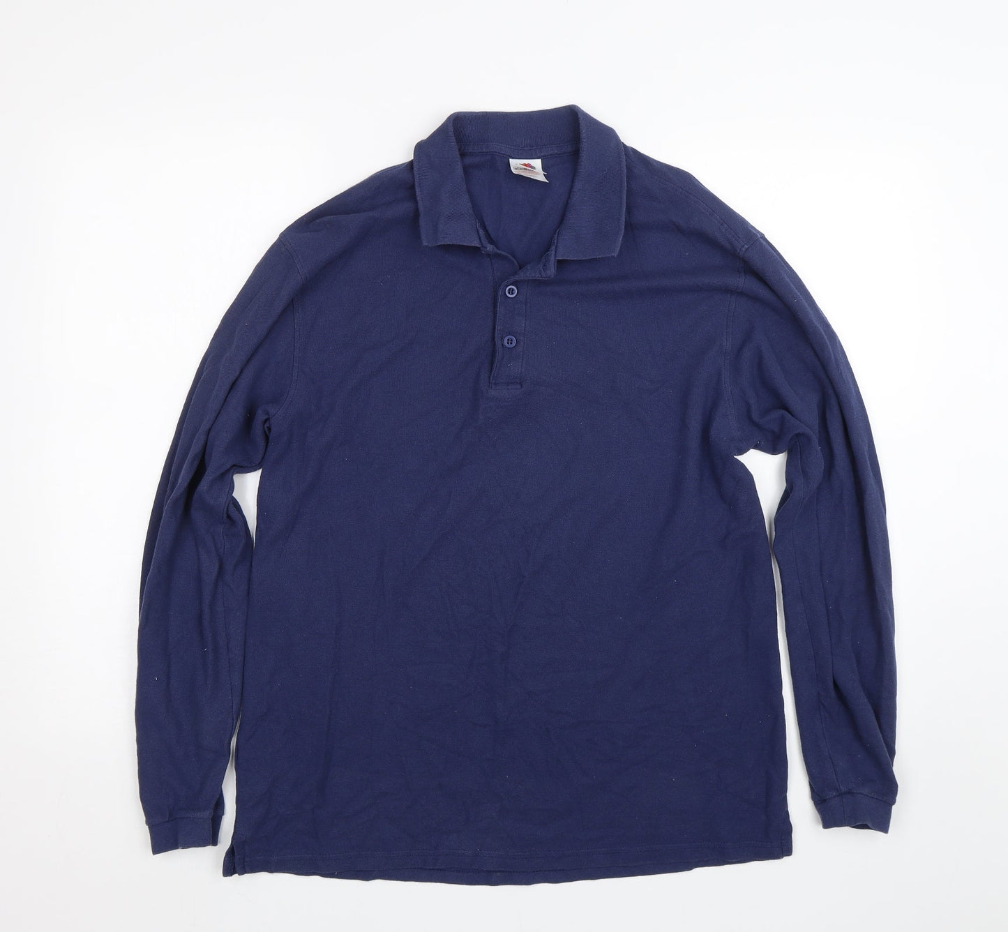 Fruit of the Loom Mens Blue    Polo Size L