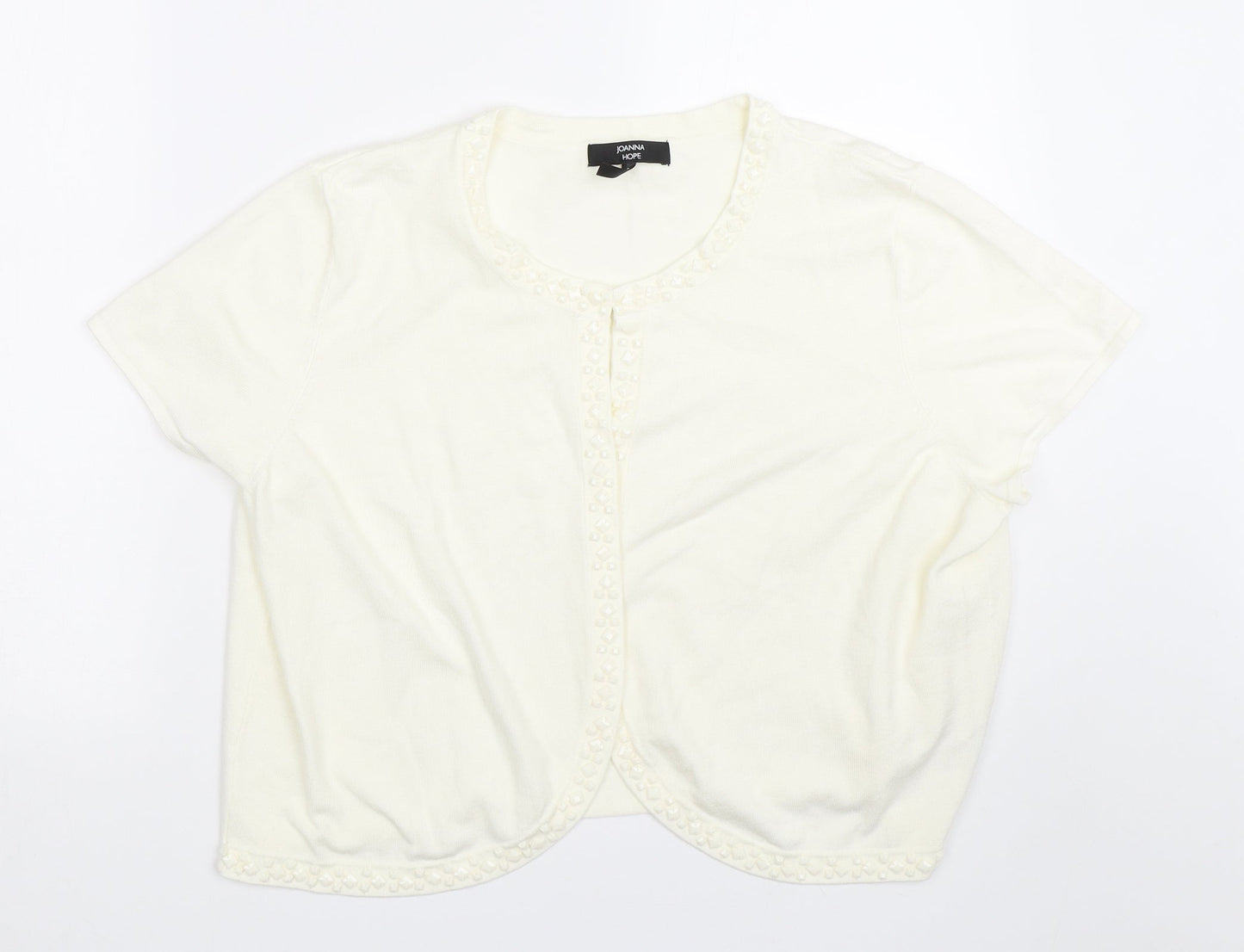 Joanna Hope Womens White   Cape Jumper Size 20