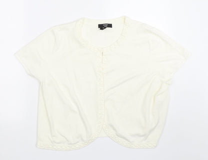 Joanna Hope Womens White   Cape Jumper Size 20